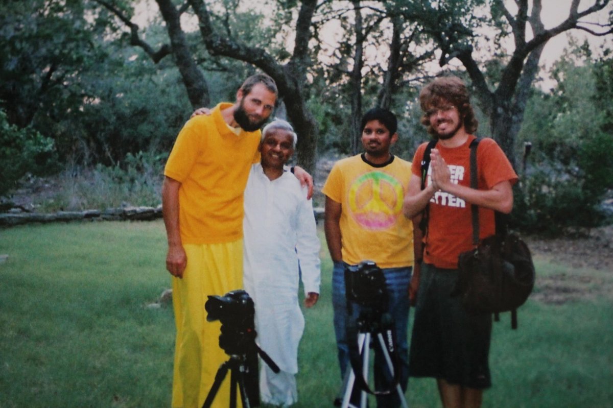 Bob with friends and crew on a documentary shoot in Texas